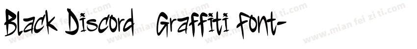 Black Discord — Graffiti Font字体转换